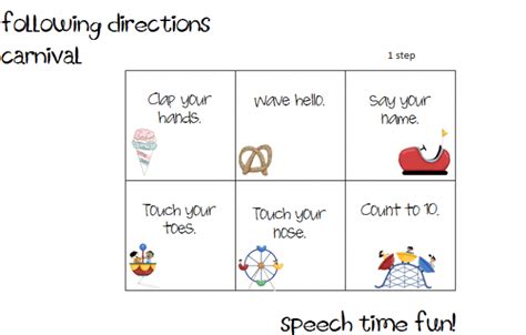 Following One Step Directions Worksheets Worksheets Master