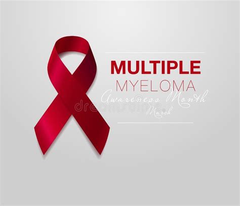 Multiple Myeloma Awareness Calligraphy Poster Design Realistic