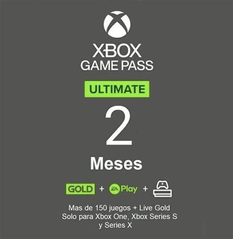 Game Pass Ultimate 2 Meses Código para Cuentas nuevas Xbox Juegos