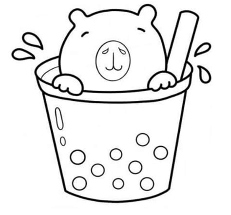 Top 20 Tranh Tô Màu Capybara đẹp