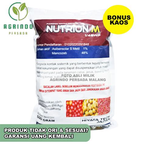 Fungisida Nutrion M 1 48WP 500 Gram Fungisida Kontak Sistemik Sejenis