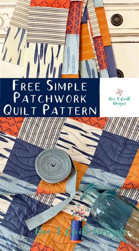 Free Patchwork Quilt Pattern Pdf Download Twin Sized Quilt Bre T