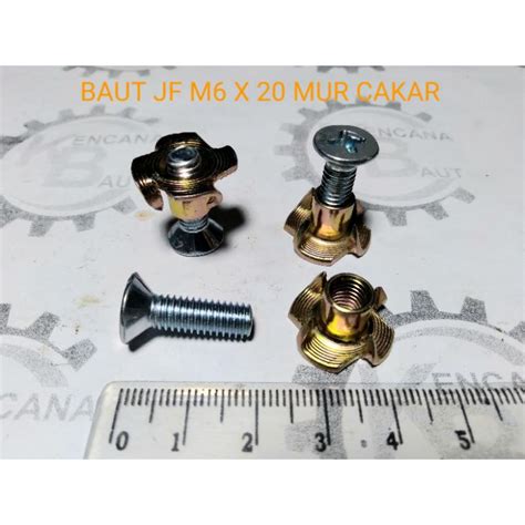 Jual Baut Jf M X Mm Galvanis Dan Mur Cakar Baut Speaker Kunci