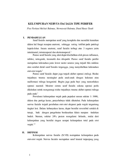 Doc Kelumpuhan Nervus Facialis Tipe Perifer