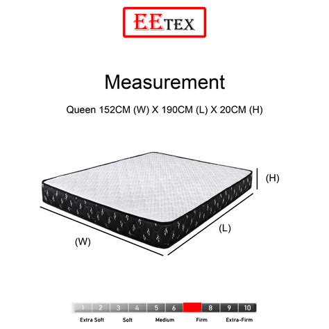Ee Tex 8inch Queen Size Reinforced Mattress Rebonded Foam Queen