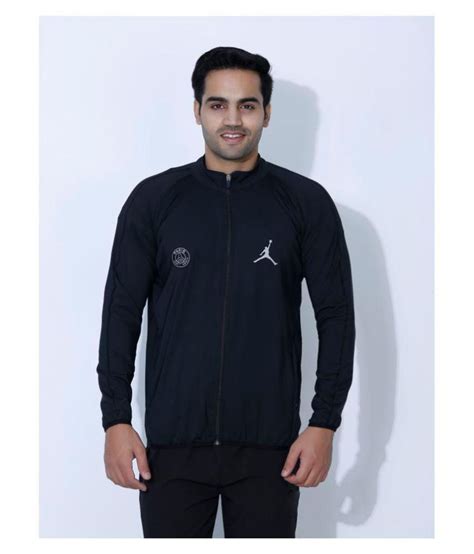 Nike Black Polyester Terry Jacket Buy Nike Black Polyester Terry