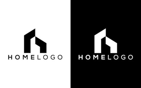Logotipo De Vetor De ícone De Casa Minimalista Logotipo De Vector De