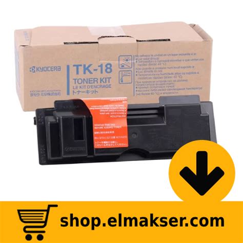 KYOCERA TK 18 FS 1020 1118 Orjinal Siyah Toner ELMAKSER