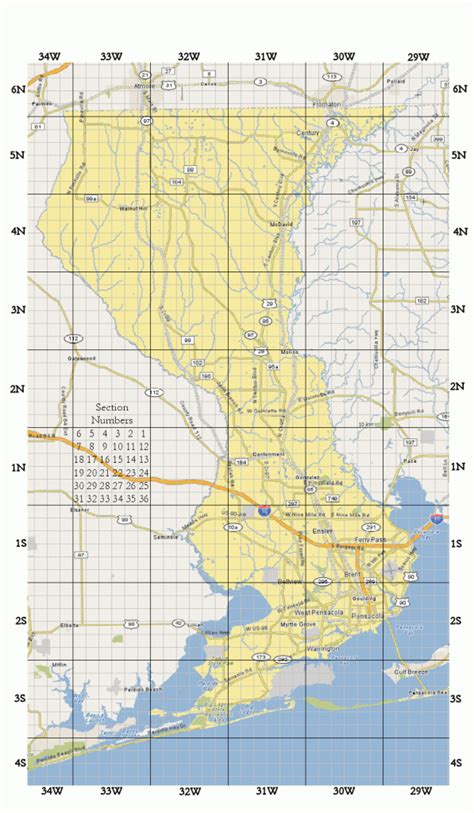 Map Of Escambia County Florida - Printable Maps