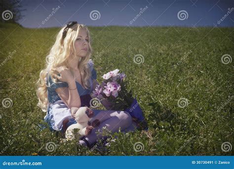 Alice In Wonderland Stock Image Image Of Costume Blonde