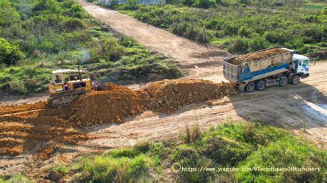 Good Project Road Repair Showing By Skills Operator Dozer Push