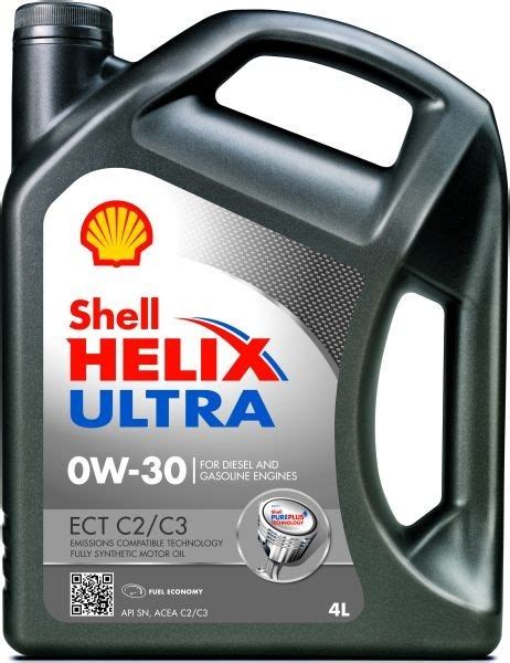 Моторное масло Shell Helix Ultra ECT C2/C3 SAE 0W30 (4 л.) – низкие ...