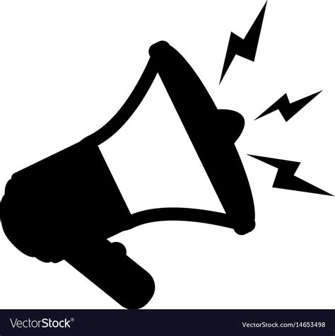 Bullhorn advertising symbol Royalty Free Vector Image