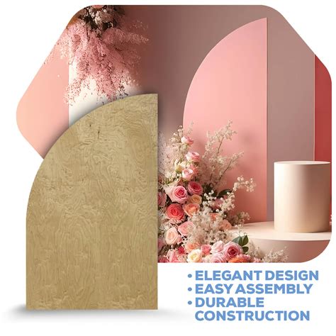 Half Arch Collapsing Chiara Wall Panel (Right Leaning) - Select Your Size!