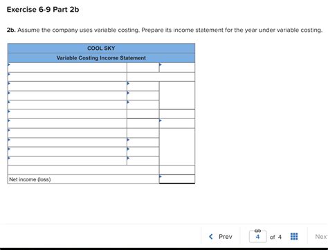 Solved Required information Exercise 6-9 Income statement | Chegg.com 
