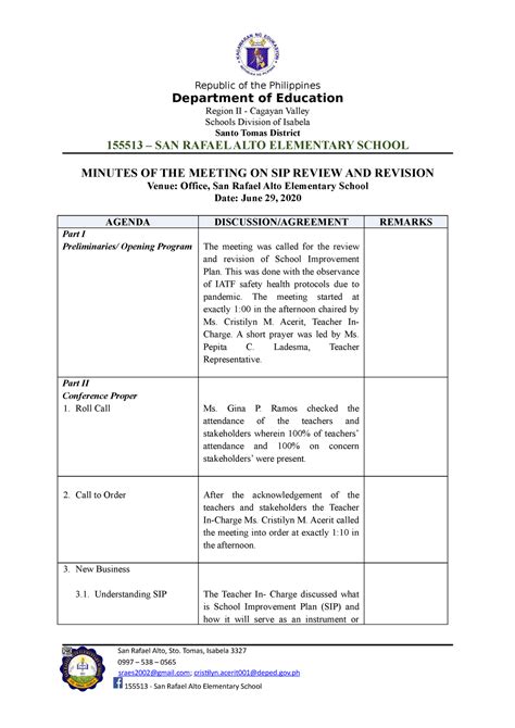 Roles And Responsibilities Of Sip Team