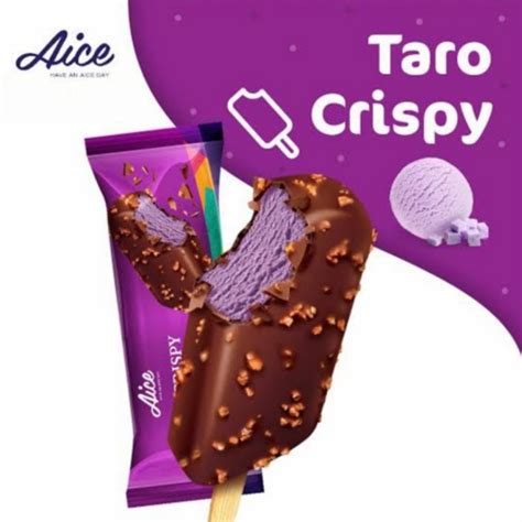 Aice Ice Cream Taro Crispy Isi 20 Pcs Lazada Indonesia