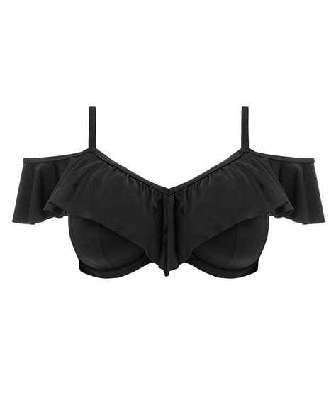 Kostium kąpielowy Elomi Plain Sailing bikini top z falbanką Christelle galeria rajstop bielizny