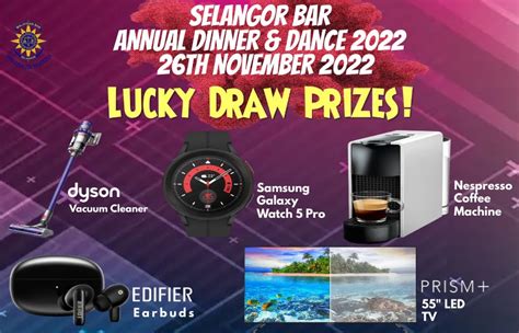 Lucky Draw Prize Reveal Selangor Bar Annual Dinner Dance 2022