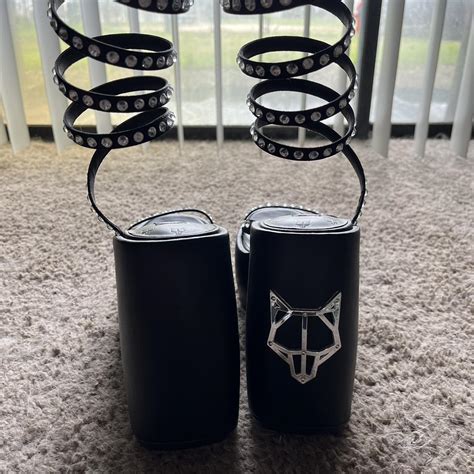 Naked Wolfe Platform Rhinestone Heels Rhinestone Depop