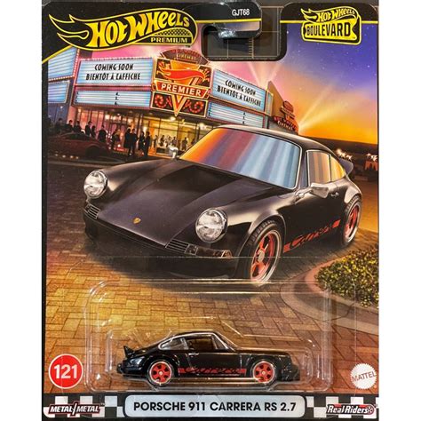 風火輪 Hot Wheels 金標 膠胎 林蔭大道 保時捷 PORSCHE 911 CARRERA RS 2 7 蝦皮購物