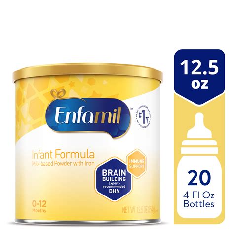 Enfamil Powder Baby Formula with Iron, 12.5 oz, DHA, Prebiotics, for