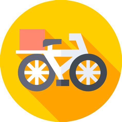 Bycicle Flat Circular Flat Icon