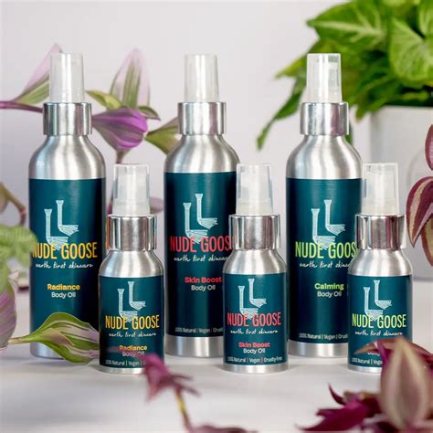 Our Range Of Body Oils Nude Goose Natural Skincare