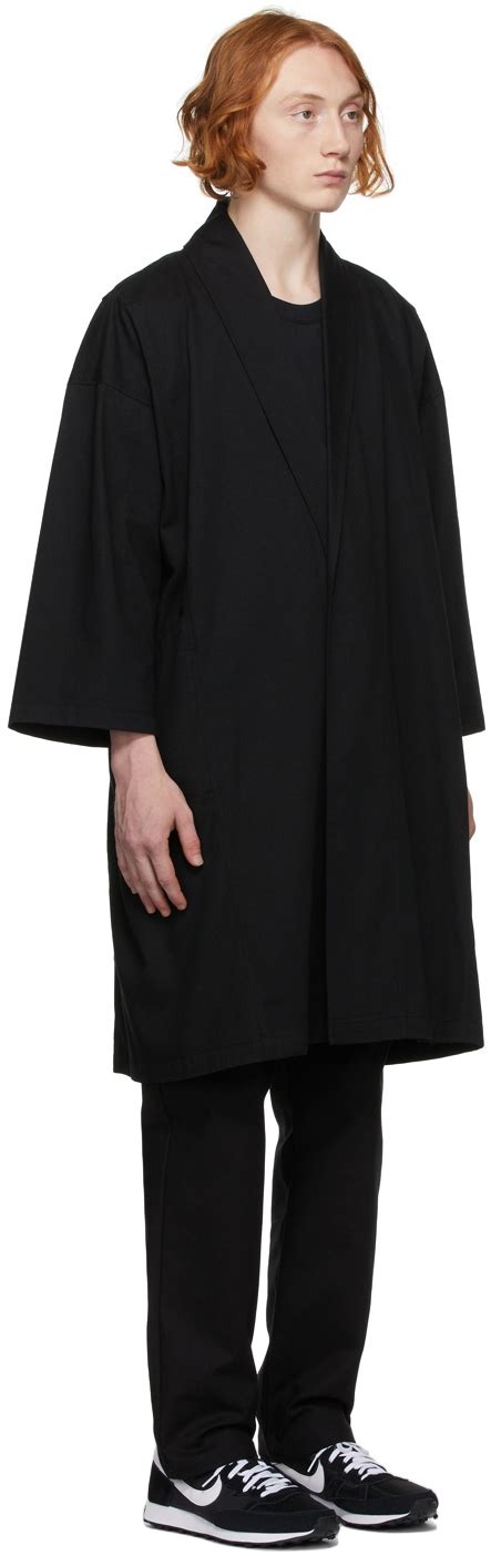 Buy Naked Famous Denim Naked Famous Denim Ssense Exclusive Black Canvas Coat At Off