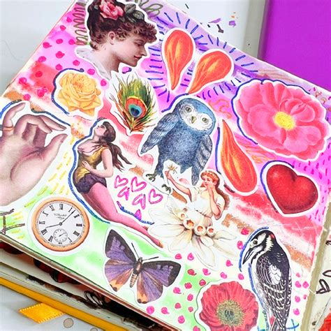 Sticker Journaling - A relaxing sticker craft idea - Crafty Chica