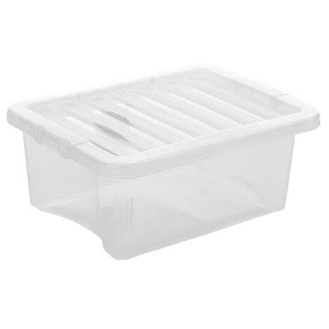 Buy Lt Wham Crystal Plastic Storage Boxes With Lids Cheap Pallet