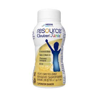 Ресурс клинутрен юниор смесь с ароматом ванили 200мл купить по цене от ...