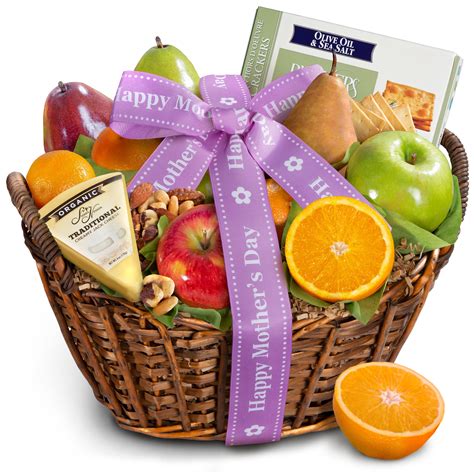 Free Shipping Golden State Fruit Happy Mother S Day Cheese Nuts And Fresh Fruit T Basket 1