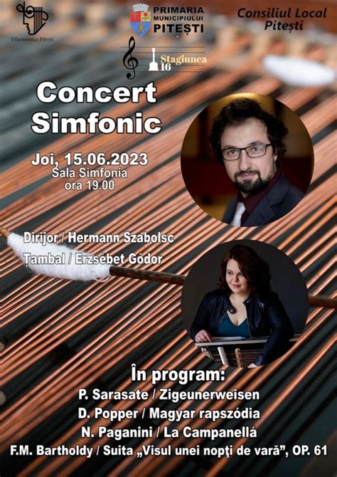 Concert Simfonic Filarmonica Pitesti 15 Iun 2023