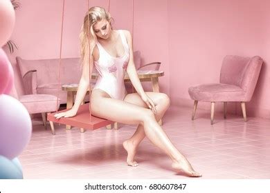 Sensual Caucasian Beautiful Woman Posing Naked Stock Photo Edit Now