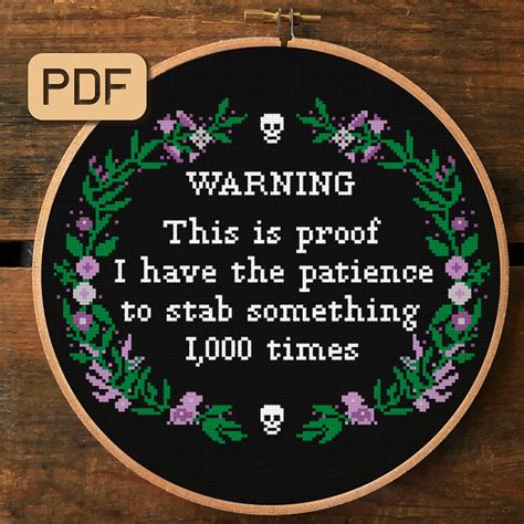 Stab Cross Stitch Etsy