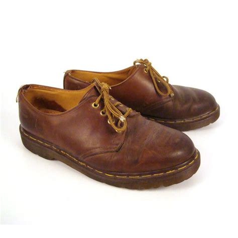 Doc Martens Oxfords Vintage 1990s Dr Brown Leather Oxfords Shoes Uk