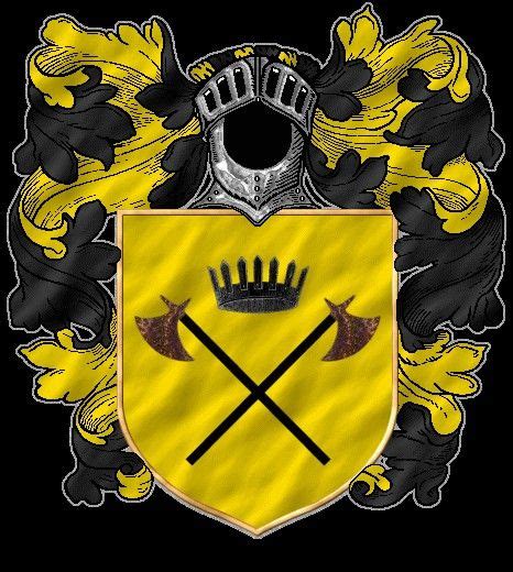 A Coat Of Arms With Two Crossed Swords