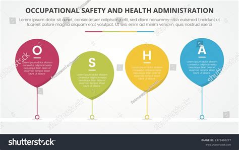 Osha Occupational Safety Health Administration Template Stock Vector ...