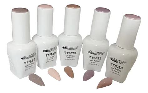Kit Esmaltes Permanentes Cherimoya Base Top Primer Color Nude MercadoLibre