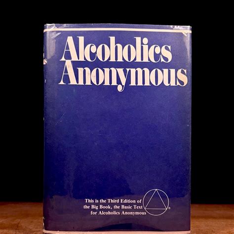 Third Edition - Alcoholics Anonymous (1988) Vintage Hardcover Book