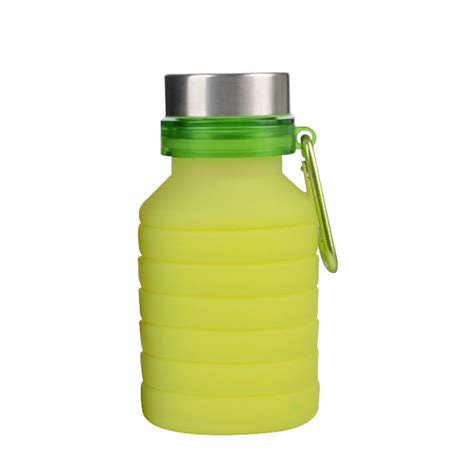 550 мл портативная складная силиконовая бутылка для воды, выдвижная ...