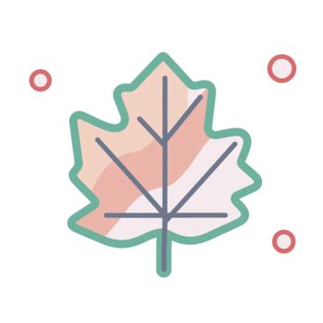 Vector Of Autumn Leaf Icon A Lineal Icon Depicting Christmas Leaf On