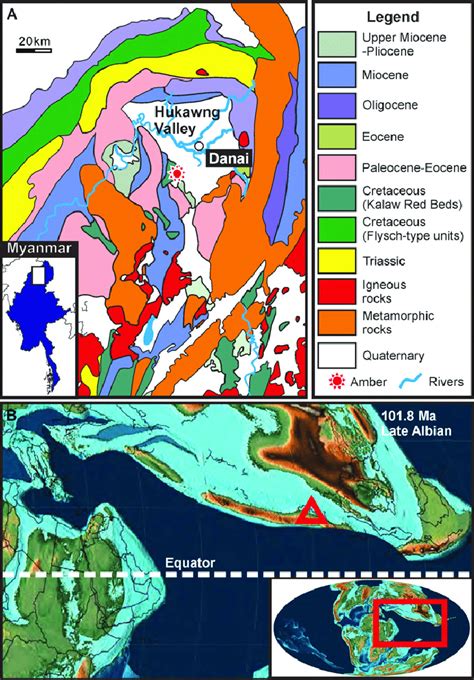 Geological And Paleogeographic Maps Of Burmese Amber A Geological