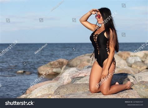 Beautiful Woman Sexy Bikini On Beach Stock Photo Shutterstock