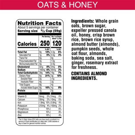 Bear Naked Granola Cereal Oats And Honey Whole Grain Granola Oz Oz Frys Food Stores