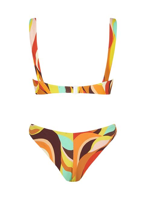Bikini Balconette Fuego Brasileña Multicolor Robin Collection Robin Collection