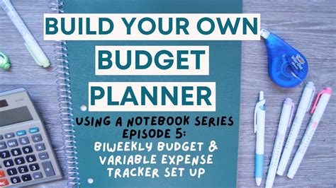 Build Your Own Budget Planner Using A Notebook Episode 5 YouTube