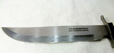 VINTAGE TRAMONTINA INOX STAINLESS BRASIL HUNTING KNIFE | #425840737