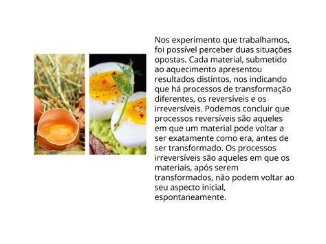 O Que É Transformação Irreversível - Transformação reversível e irreversível pelo aquecimento - Planos de ...